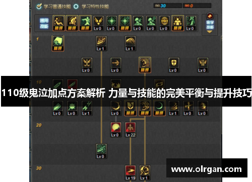 110级鬼泣加点方案解析 力量与技能的完美平衡与提升技巧 110级鬼泣加点方案解析 力量与技能的完美平衡与提升技巧